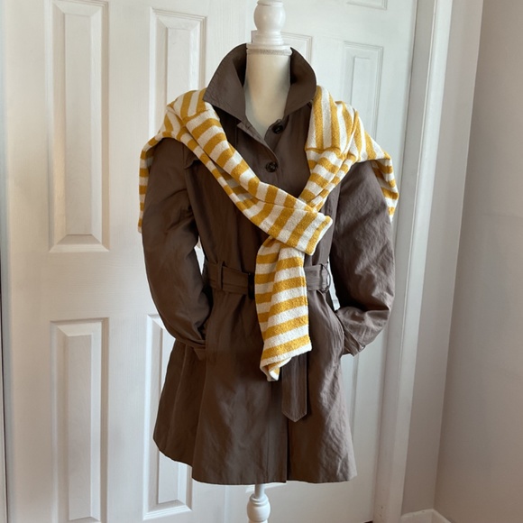 Women’s Style & Co. Light Weight Trench Coat, SZ L - Picture 12 of 14